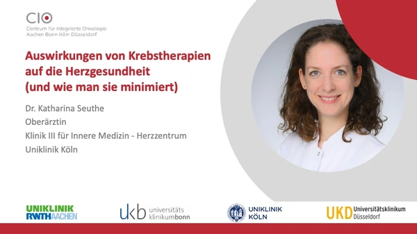 Titelbild Patiententag "Auswirkungen von Krebstherapien auf die Herzgesundheit (und wie man sie minimiert)